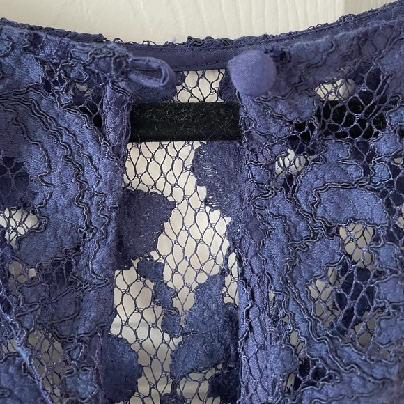 Aidan Mattox Women’s Navy Blue Lace 3/4 Sleeve Cocktail Dress, NWT, size 8 - Picture 7 of 14